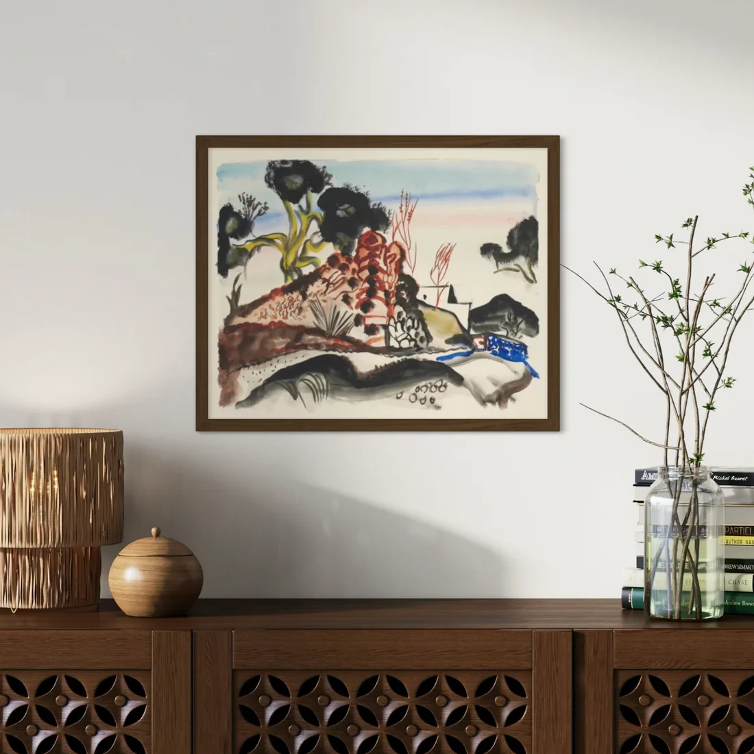 Frances Hodgkins - Print - Road to the hills, Ibiza