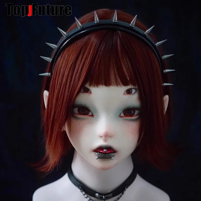 Streetwear Y2K Girl Women Gothic Lolita Cosplay Harajuku Punk Steampunk Spike Hairbands Hairband Hair Hoop