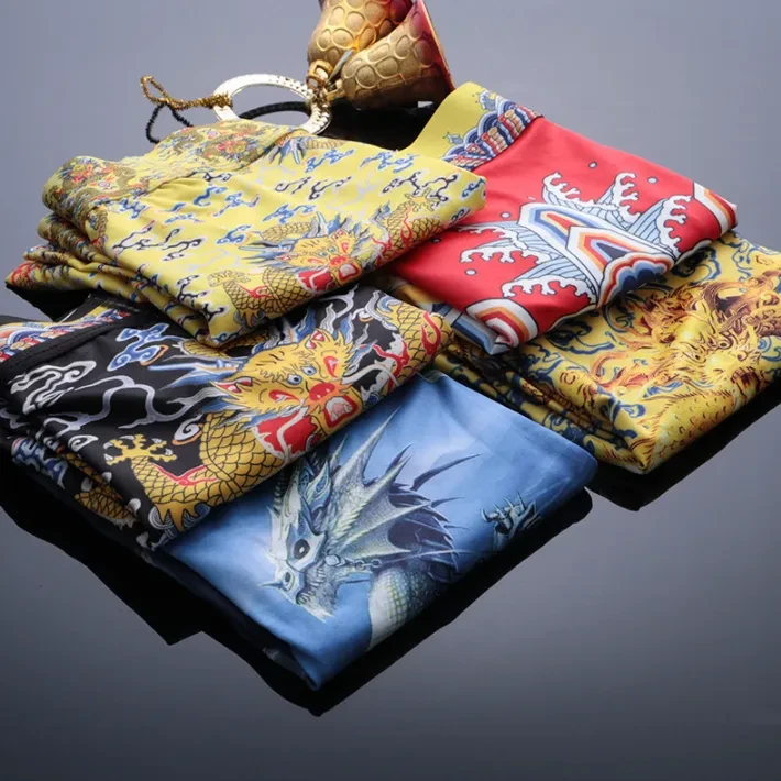 Dragon Panties Men's Boxers Milk Silk Pant Top