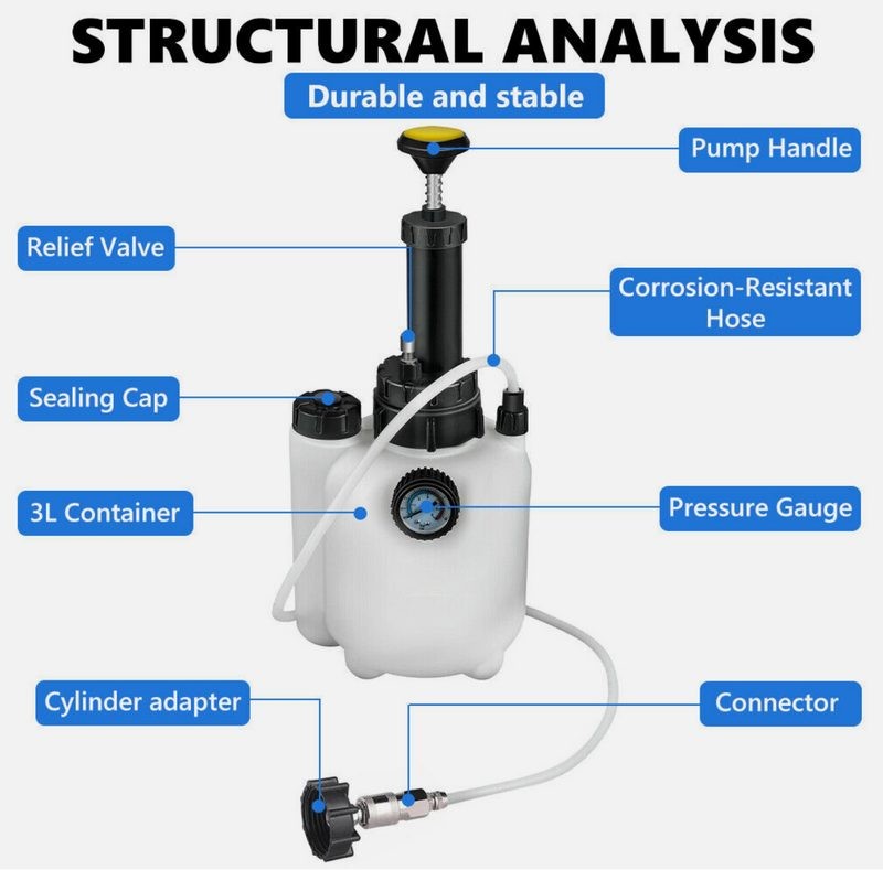 Car Air Brake Bleeder Clutch Bleeding System