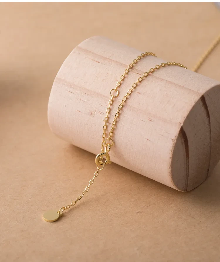 Diamond Curved Pendant Necklace