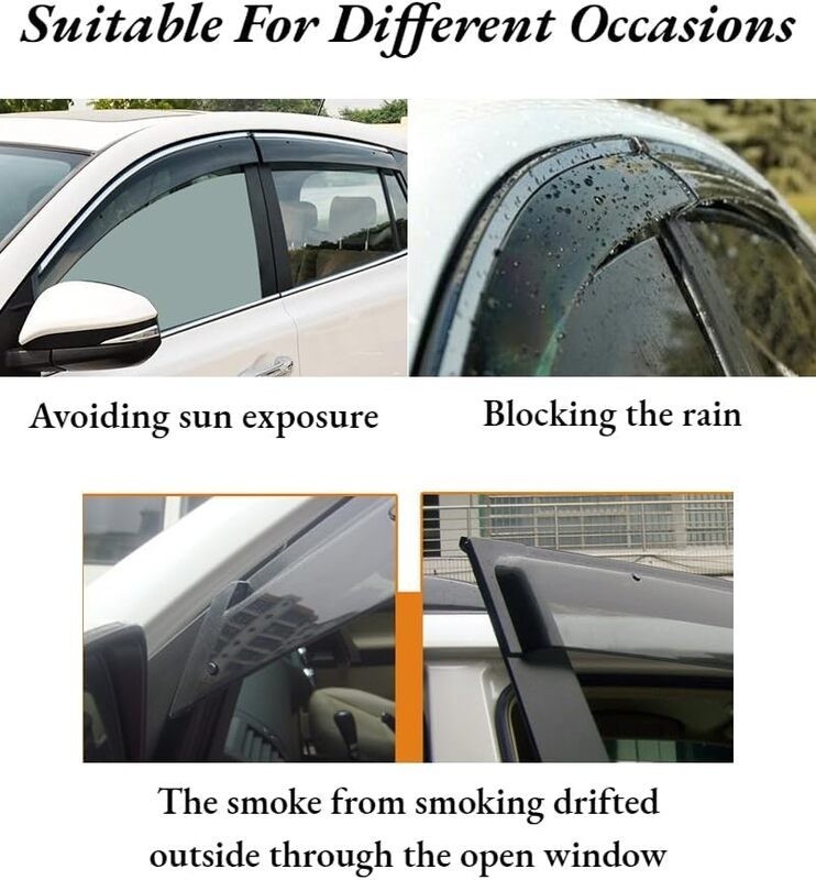Toyota Hilux Window Visors Deflectors Rain Guards