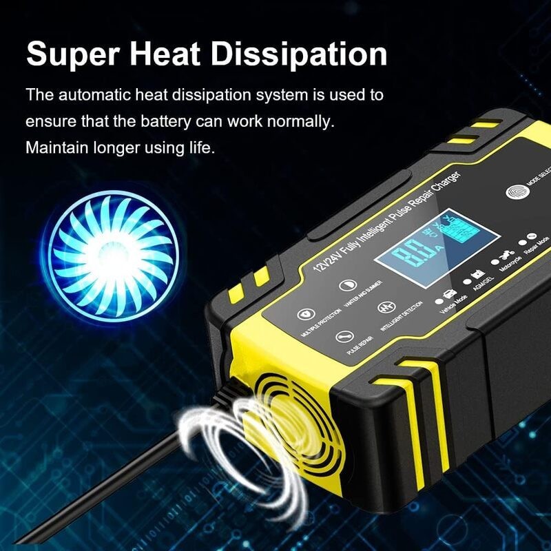 Car Battery Charger Pulse Repair 12V 24V