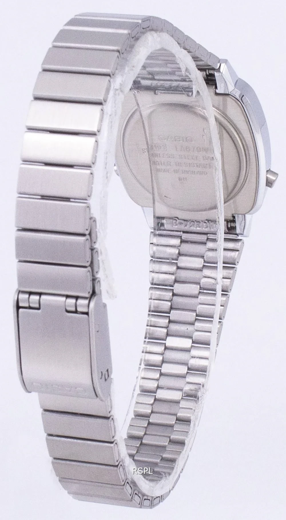 Casio Digital Stainless Steel Alarm Timer LA670WA-7DF LA670WA-7 Womens Watch
