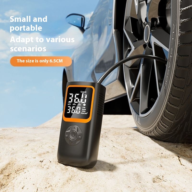 Car Handheld Portable Dual-purpose Wireless Dual Digital Display Charging Cylinder