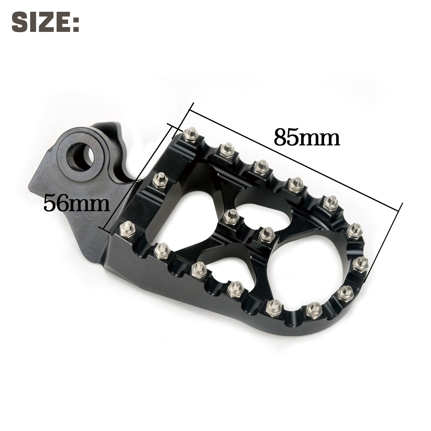 Folding Aluminum Alloy Pedal Modified Foldable Non-slip Spike Pedal Hunter Motorcycle Off-road Pedal