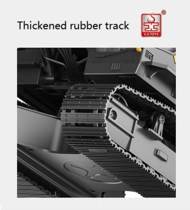 RC excavator Digger, 2.4G, 18CH, Alloy bucket, Smoke simulation