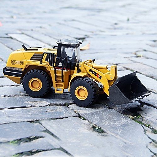 Die-cast Bulldozer, HUINA 1:50, Die-cast Metal Bulldozer Model