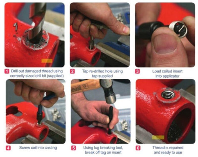 Thread Repair Kit HSS Drill Helicoil Repair Kit