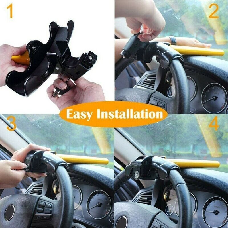 Car Steering Wheel Lock Anti Theft Security