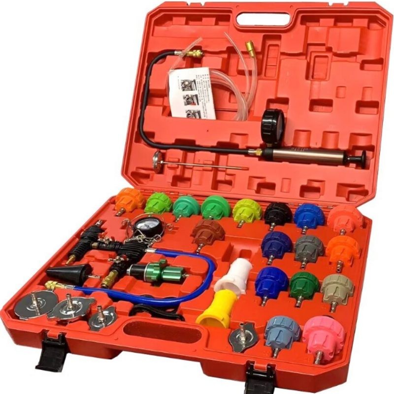 Car Truck Radiator Pressure Tester 34pcs Coolant Vacuum Refill Kit