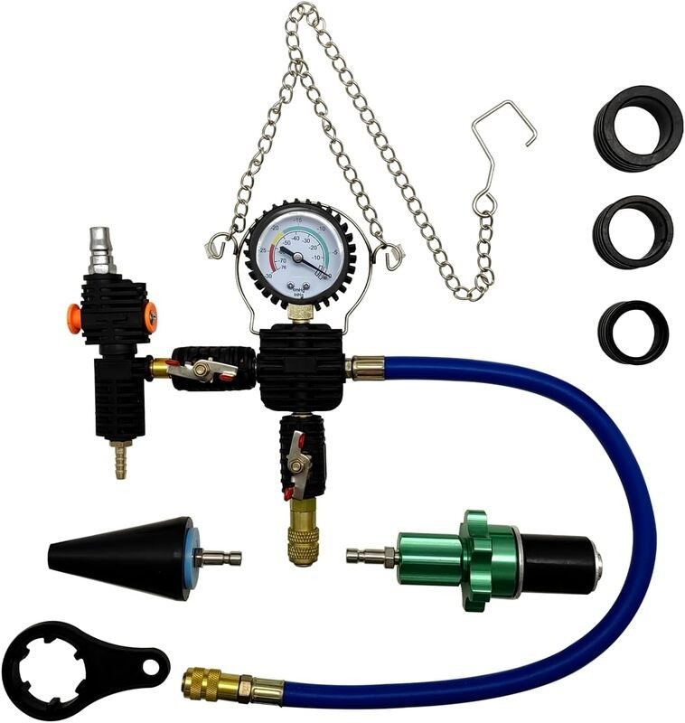 Car Truck Radiator Pressure Tester 34pcs Coolant Vacuum Refill Kit