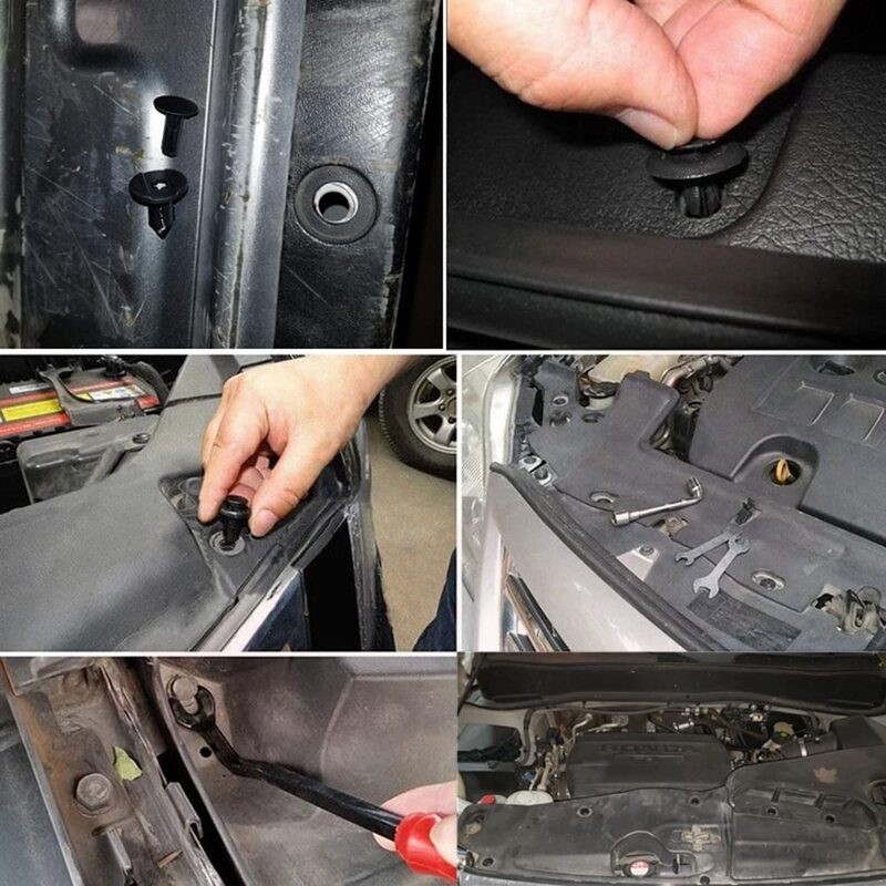 Car Push Retainer Clips Plastic Bumper Rivets Fasteners Kit