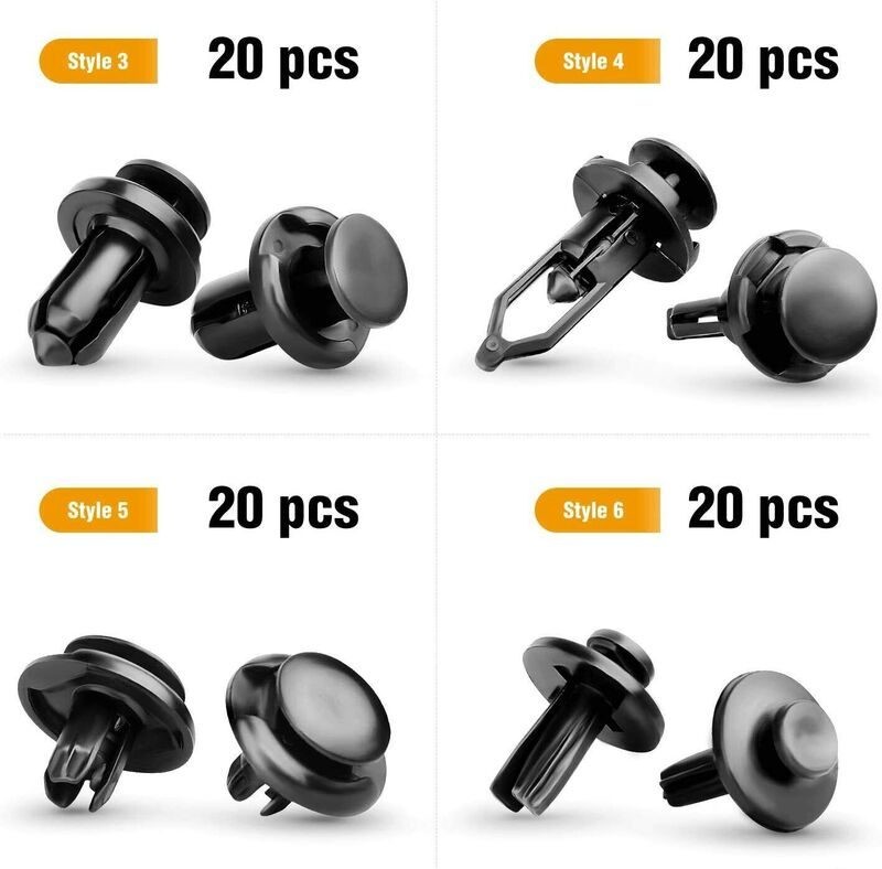 Car Bumper Fender Push Retainer Clips Remover Kit