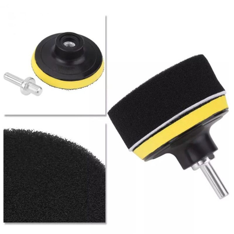 12pcs Car Polishing Pads Sponge Woolen Waxing Buffing Kit 5 inch