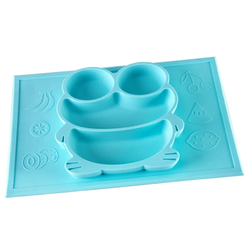 Fruit Pattern Placemat Frog Tray One Grid Plate