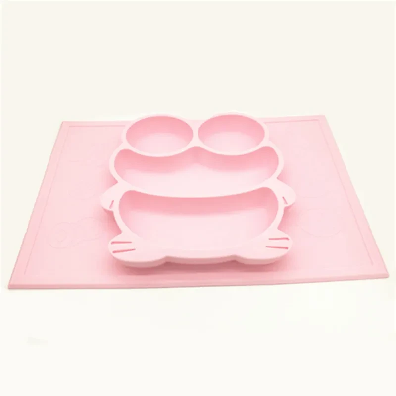 Fruit Pattern Placemat Frog Tray One Grid Plate