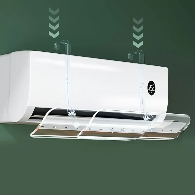 Adjustable Air Conditioner Wind Deflector to Prevent Direct Airflow