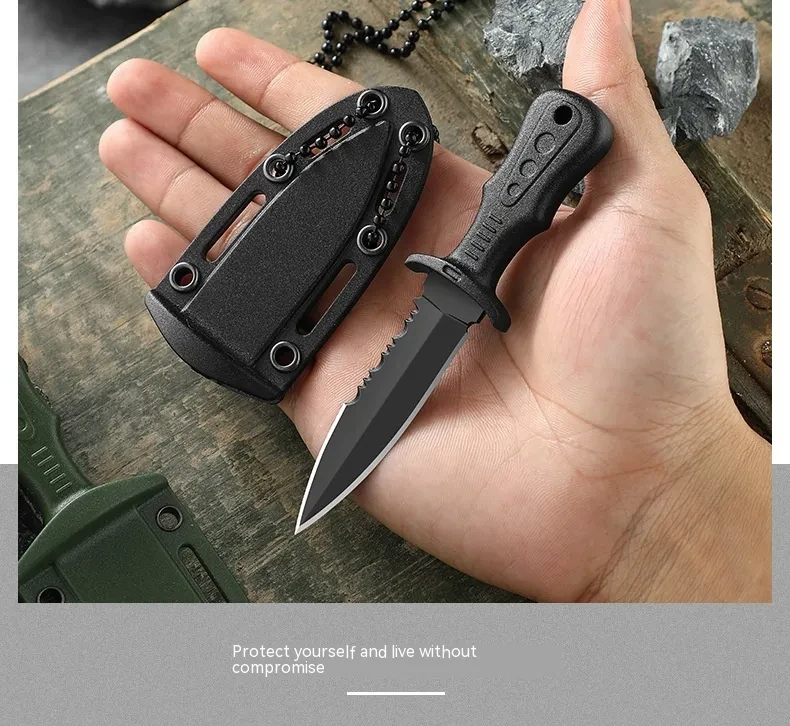 Outdoor Knife Straight Knife Camping Portable Fruit Knife