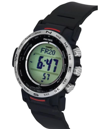 Casio Pro Trek Climber Line Digital Bio Based Resin Strap Tough Solar PRW-35-1A 100M Mens Watch