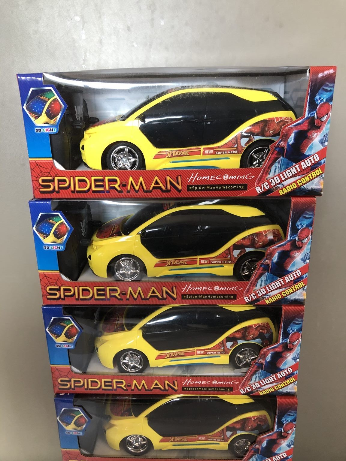 Rc Car, Rc 3D light Car, Rechargeable Battery, SpiderMan