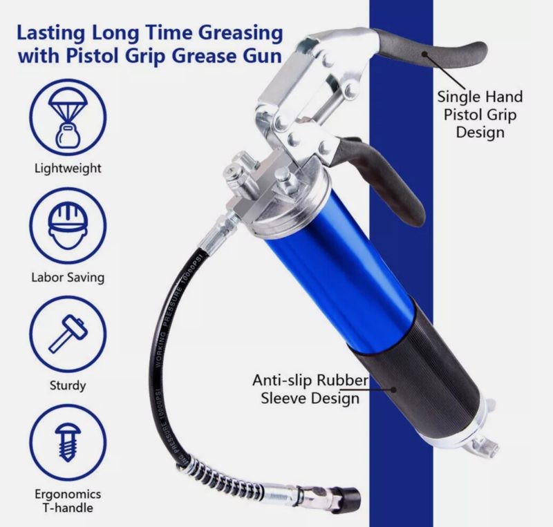 Pistol Grip Grease Gun Set 6000-7000PSI