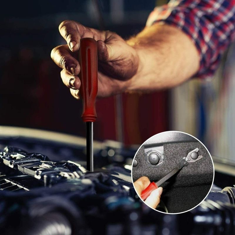 445pcs Car Push Retainer Clips Bumper Rivets Dash Removal Tools Kit