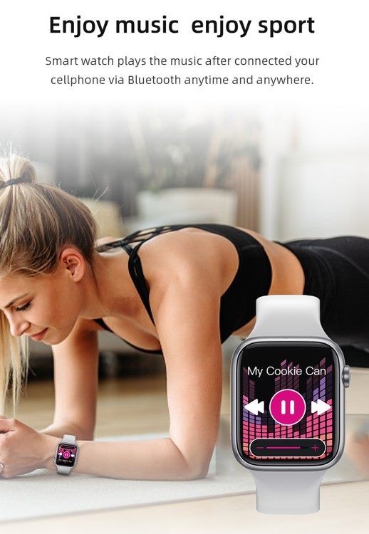 Smart Watch, KUMI KU2 PRO, Black, 1 Year Warranty