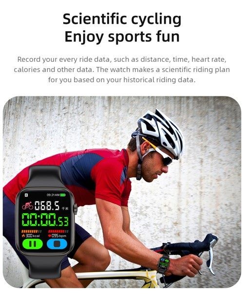 Smart Watch, KUMI KU2 PRO, Black, 1 Year Warranty