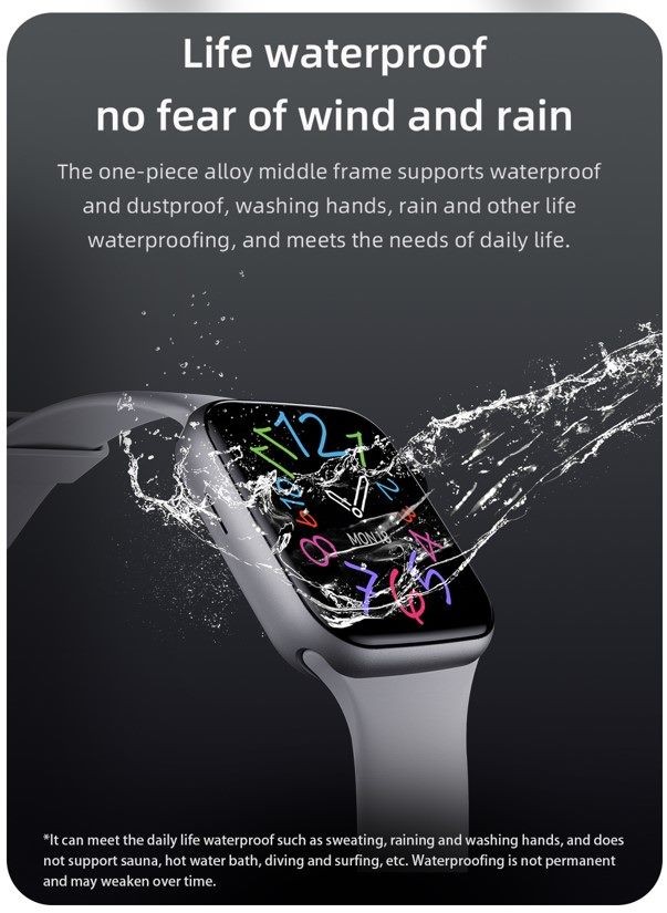 Smart Watch, KUMI KU2 PRO, Black, 1 Year Warranty