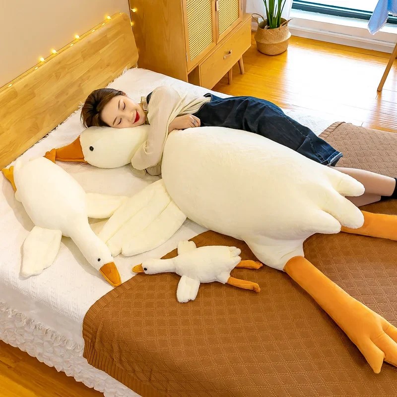 50cm Big White Goose Plush Doll - Soft Stuffed Animal Pillow
