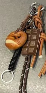 Bag Leather Sausage Dog Pendant Resin