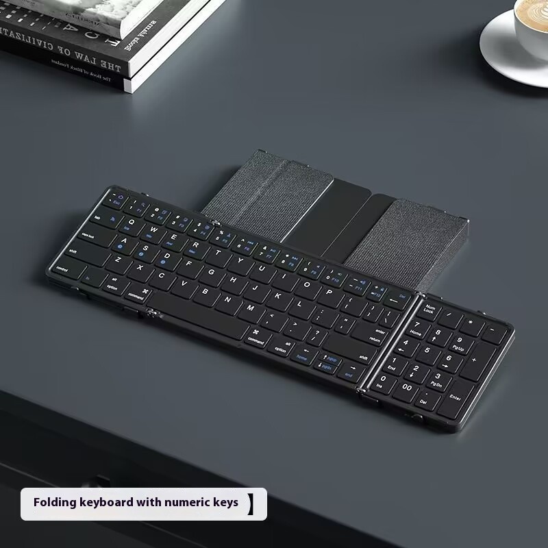 Mobile Phone Tablet Folding Bluetooth Keyboard Portable Mute