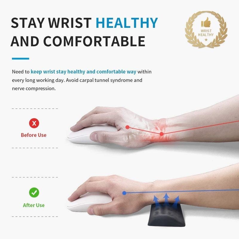 Memory Foam Wrist Rest Support for Keyboard & Mouse