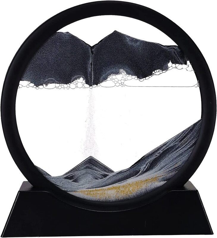 3D Moving Sand Art Picture Glass Sandscape in Motion Display Sand S