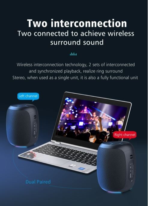 Bluetooth speaker, Zealot S53, 24 hours playing time, 20w super loud sound.