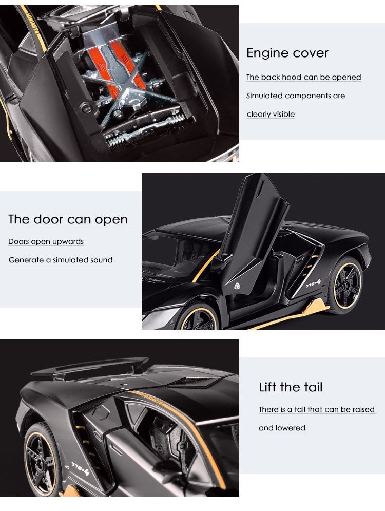 Die Cast Car, Lamberghini 770 Model, 1:32.
