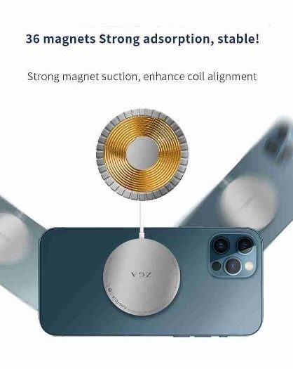 Magnetic Wireless Charger, 15W Fast Charging