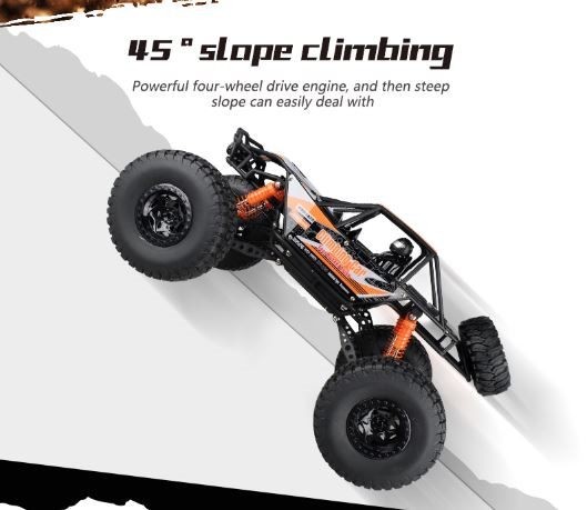 RC Car, Rechargeable, 1:10 Super Large, Off-road,High Speed, Orange