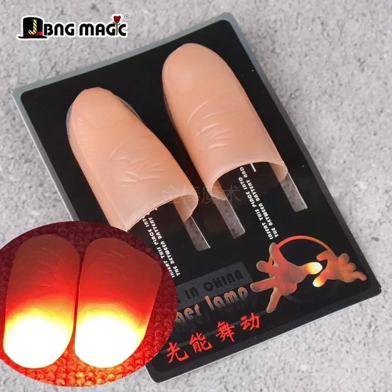 2 Pcs/Set Magic Thumbs Light Toys for Adults  Magic Trick Props, Blue LED Flashing Fingers