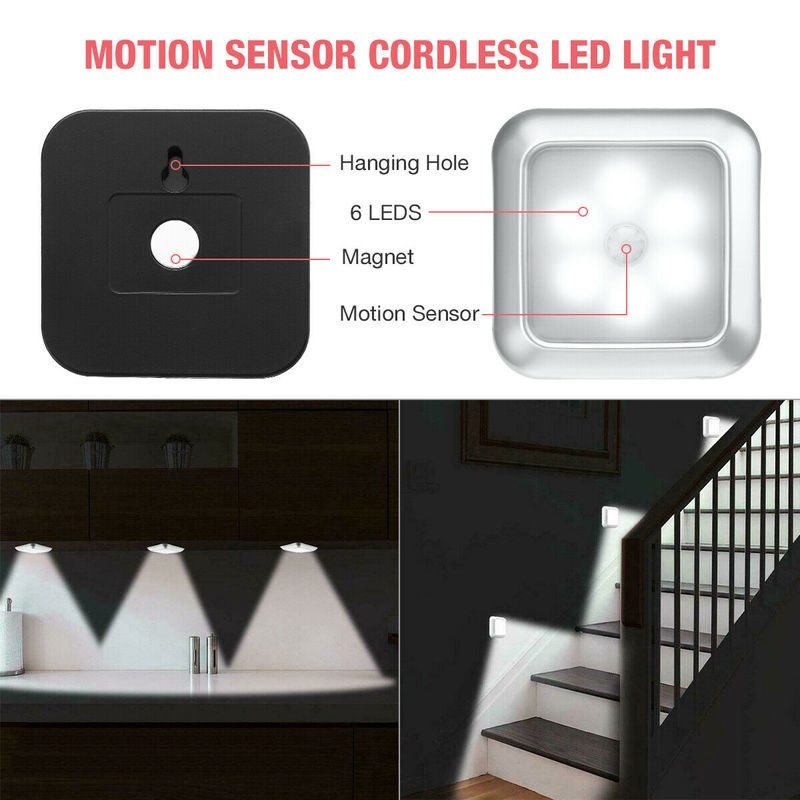 4pcs Motion Sensor Closet Lights
