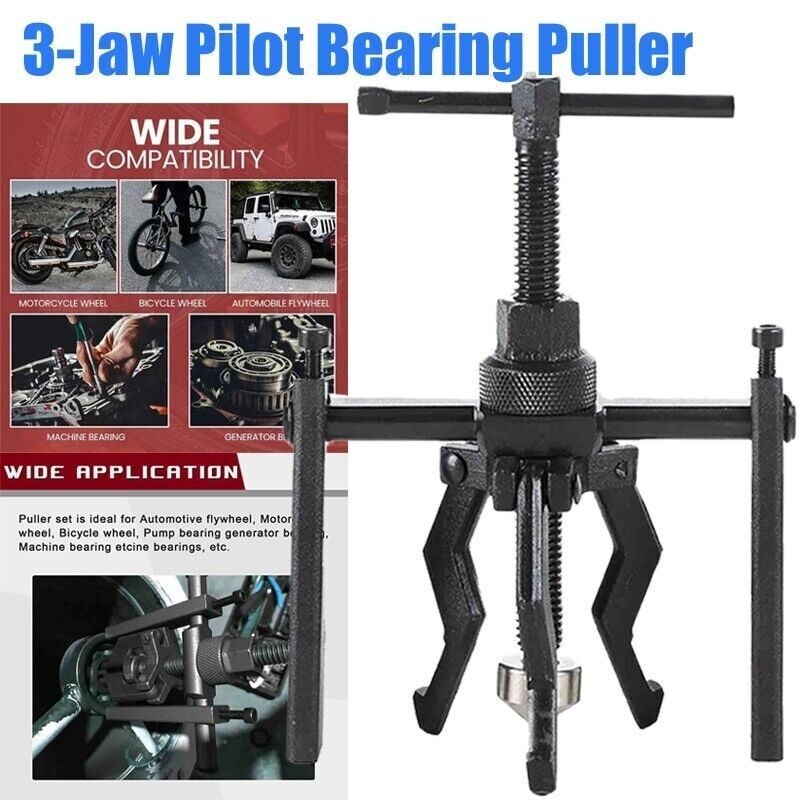 Bearing Puller 3 Jaw Pilot Bearing Remover Bushing Extractor Tool