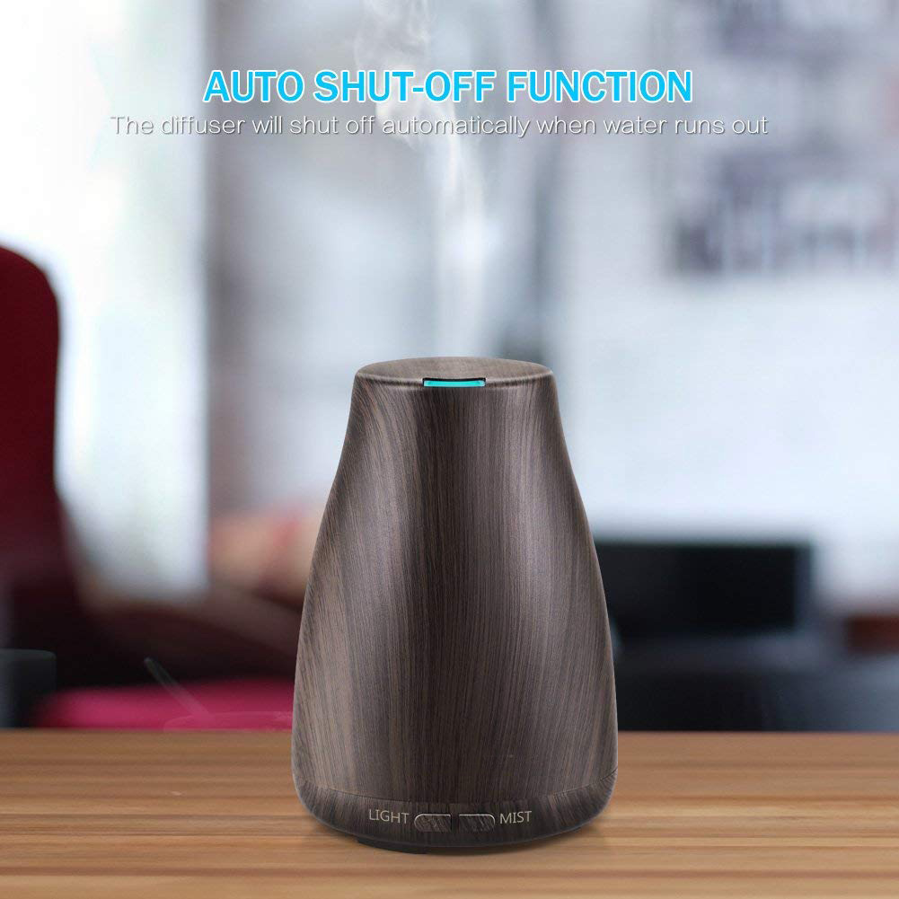 Wood Grain Aroma Diffuser Ultrasonic Humidifier