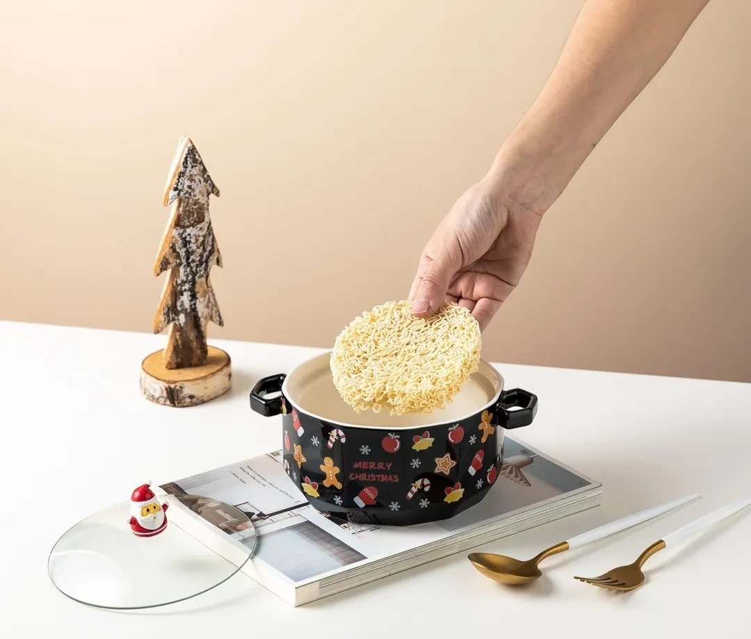 Creative Ceramic Student Rice Bowl Cartoon Personality Salad