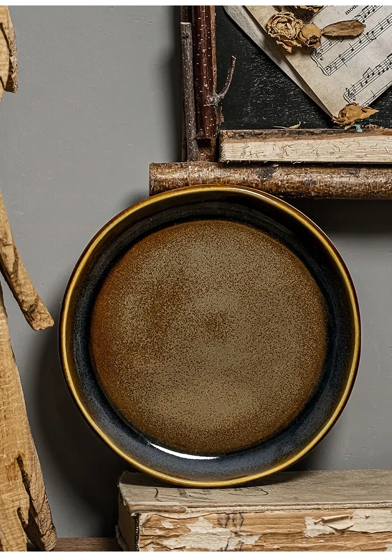 Retro Simple Western-style Ceramic Plate