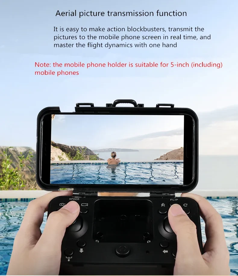 New Luggage Box Storage Box Folding Mini UAV Aerial Photography Remote Control Four Axis Children's Toys Drone