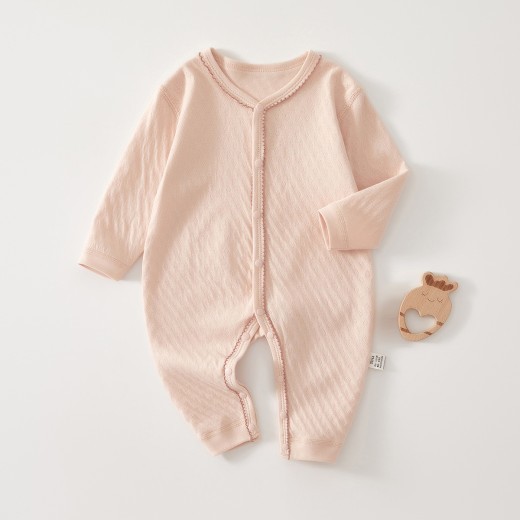 Baby's Pure Cotton Creative Simple Printed Jumpsuit