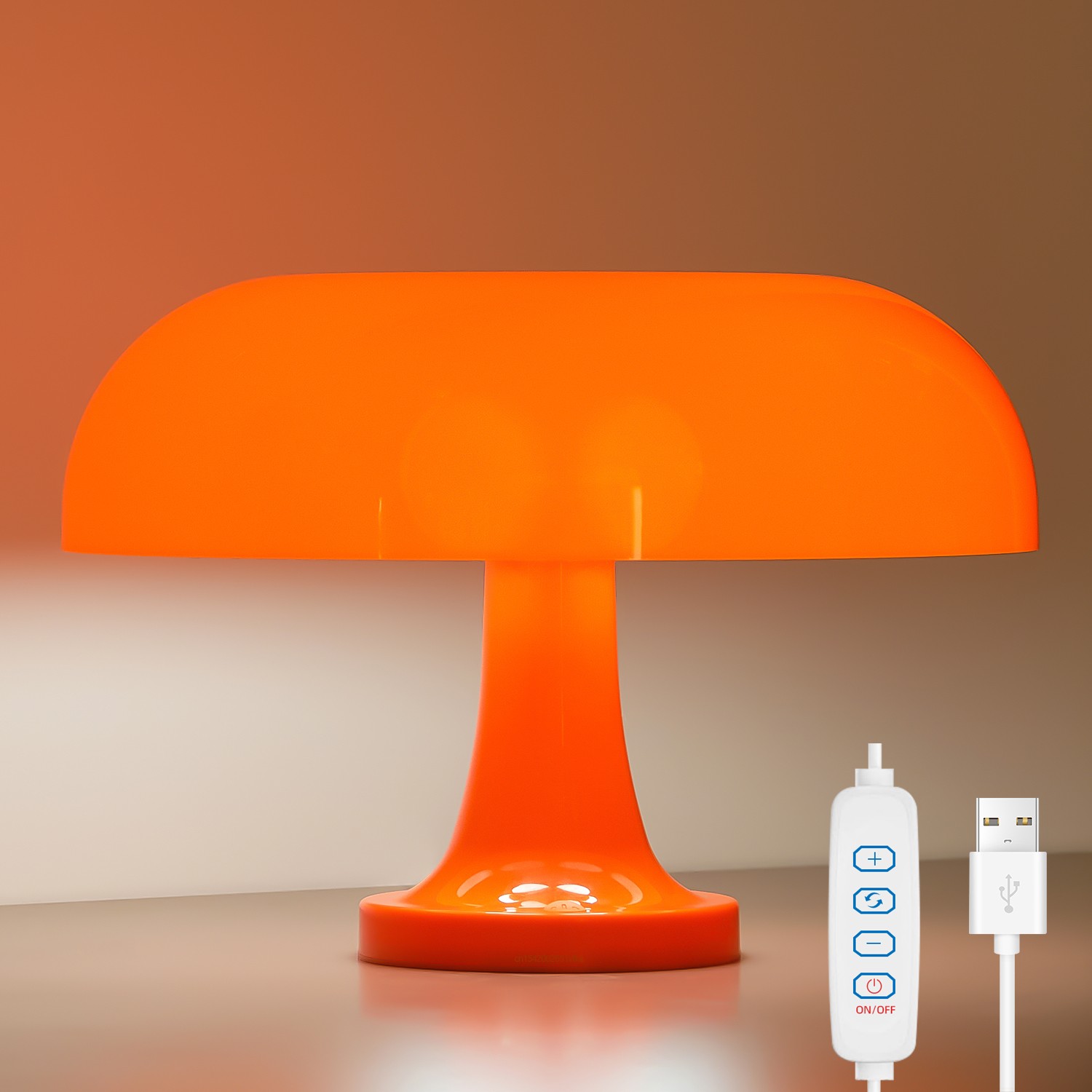 Classic Mushroom Table Lamp - Modern Bauhaus Design Atmosphere Lamp for Hotel Bedroom