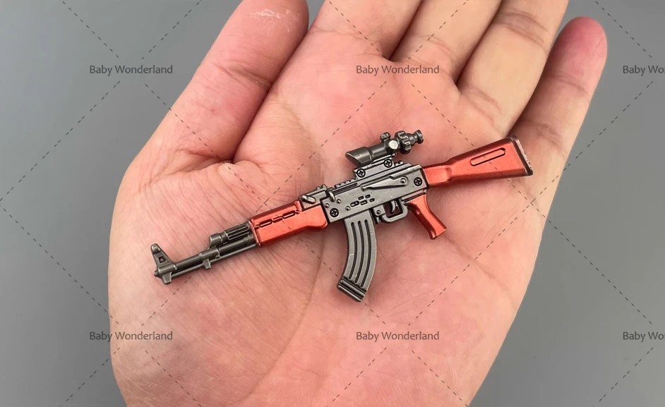 1/12 Ratio AKM Automatic Rifle Soldier Weapon Model