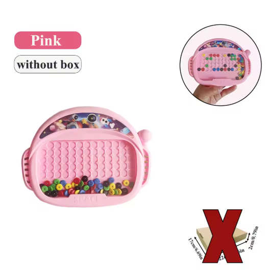 1 PCS Children's Magnetic Doodle Board with Pen & Beads Drawing Toy for 3-8 Years Kids Educational Boy Girl Montessori Gift